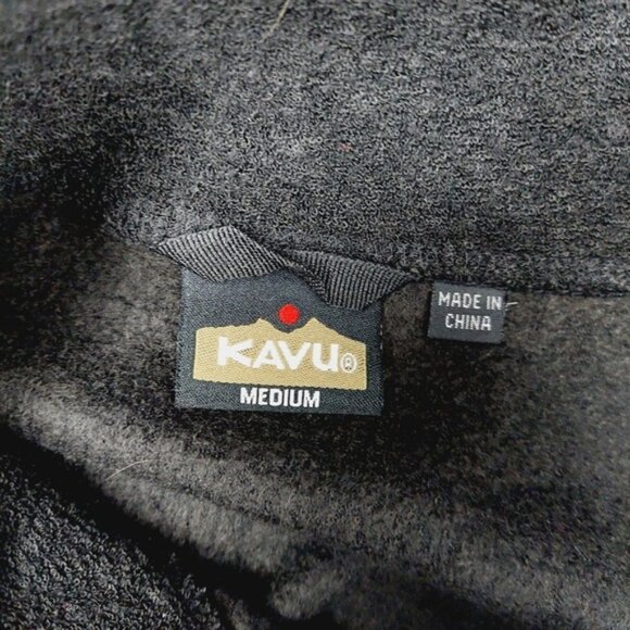 Kavu Black Polyester Long Sleeve High Neck Pullover Sweater 653 - Picture 5 of 7